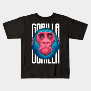 gorilla face isolated Kids T-Shirt